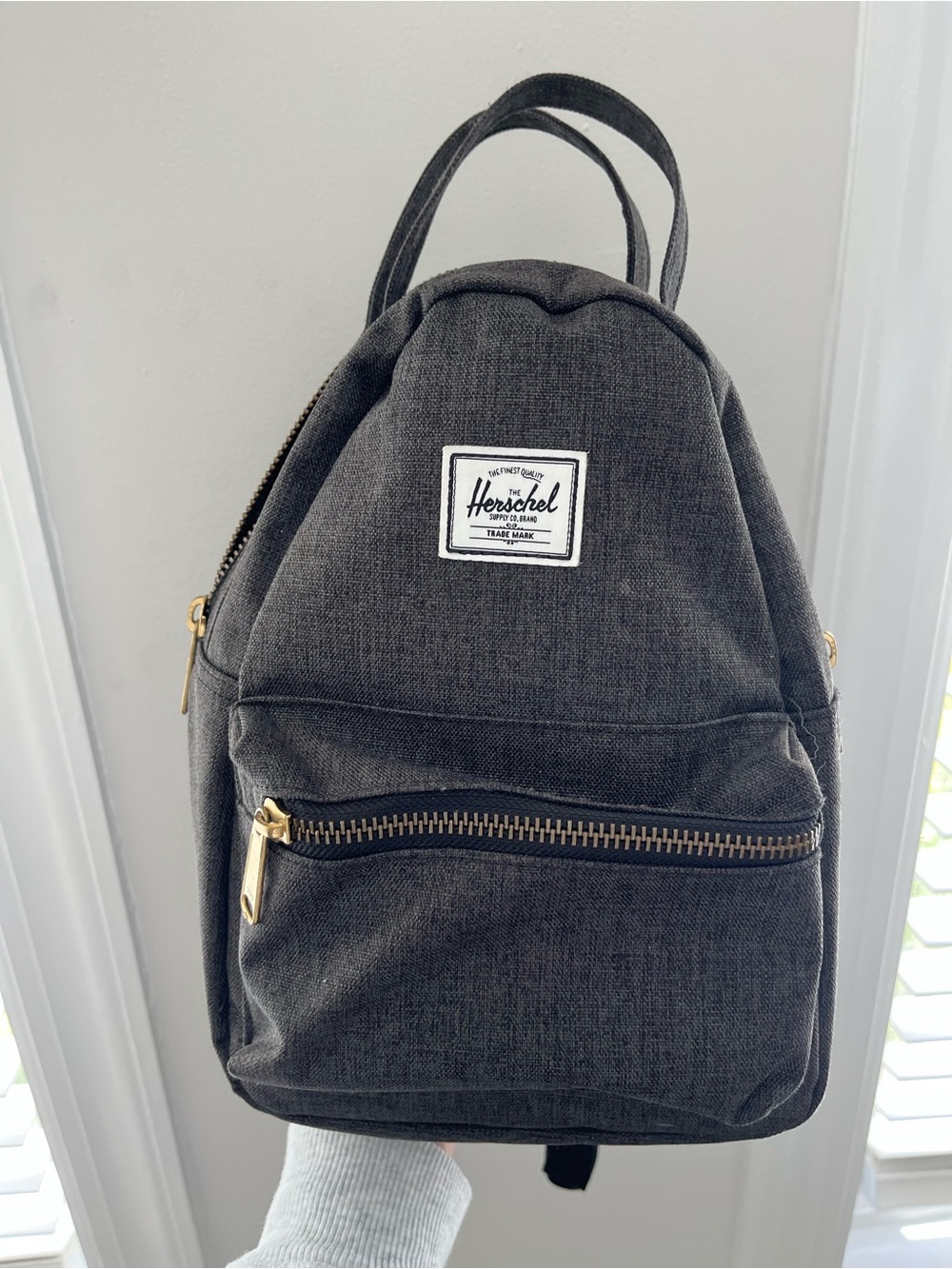 Herschel Supply Company Mini Backpack - Charcoal with Gold Hardware